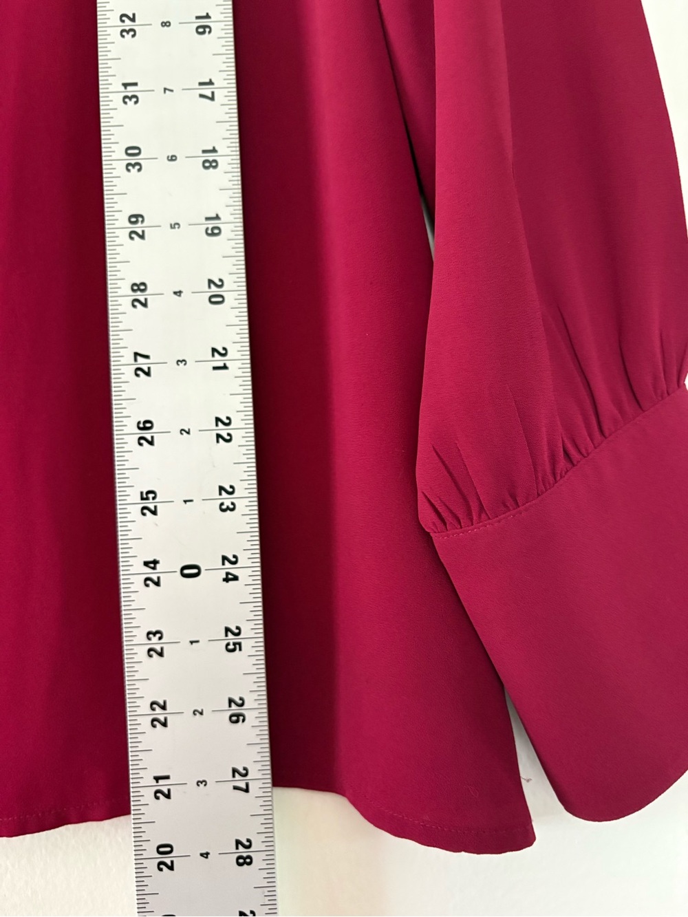 LOFT Raspberry-Pink Button Front Mandarin Collar Blouse - Picture 8 of 8